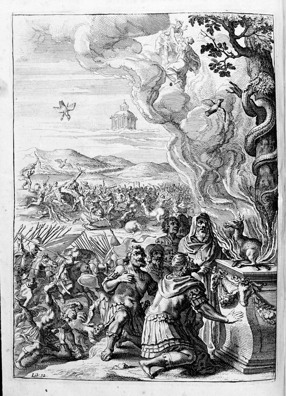 Ovid - illustration for book 15 - note by Thomas Farnaby by Unknown artist