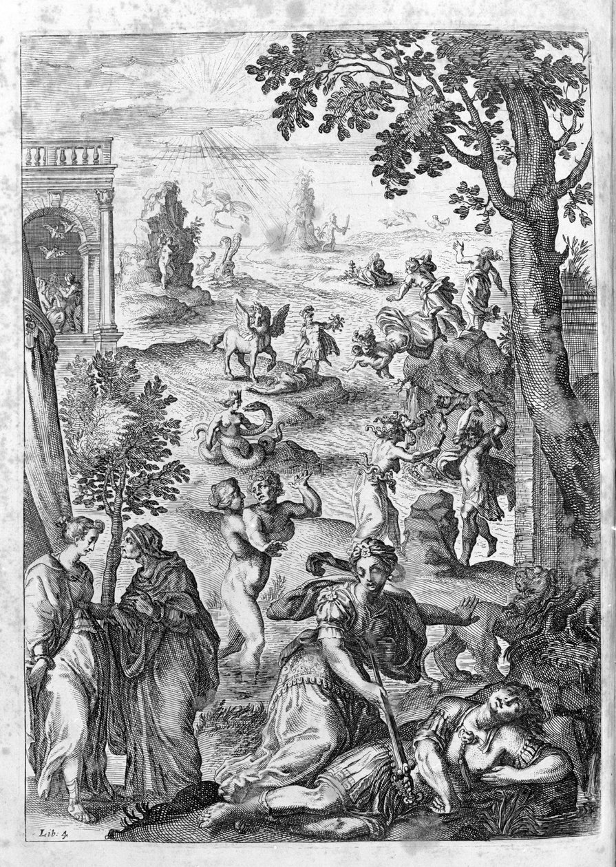 Ovid - illustration for book 15 - note by Thomas Farnaby by Unknown artist