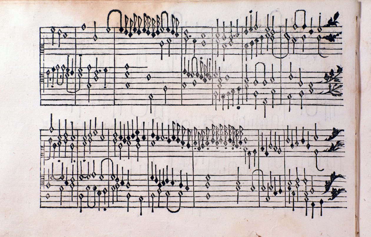 Page of Tablature, Book 1 by Unknown artist