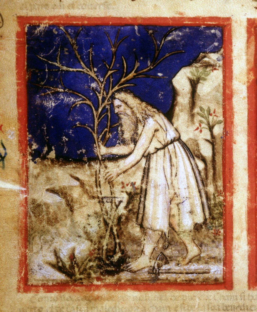 Page of a Bible Manuscript. Noah