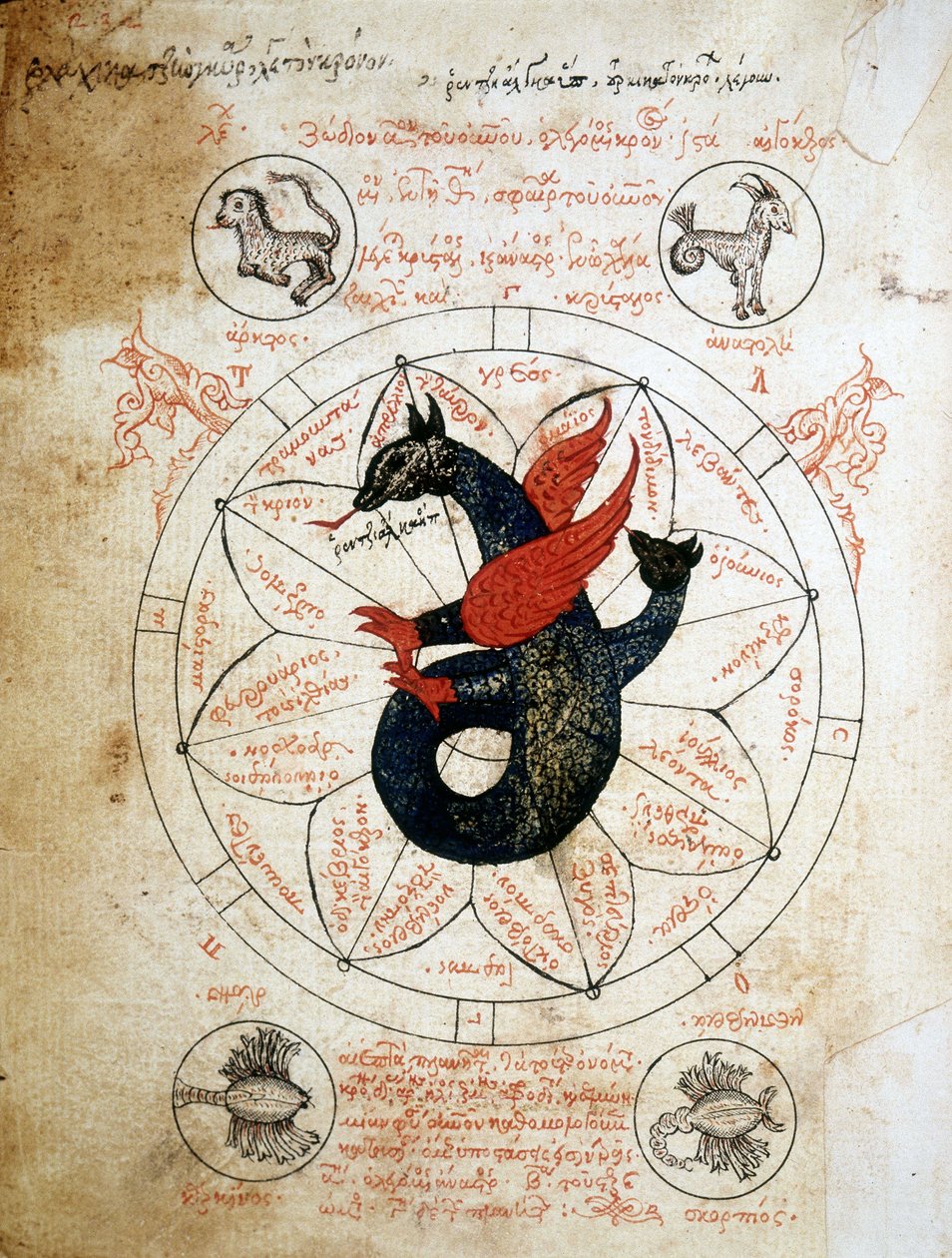 Page of the Manuscript 'Astrologiae Tabulae et Cabalisticae', Treatise ...