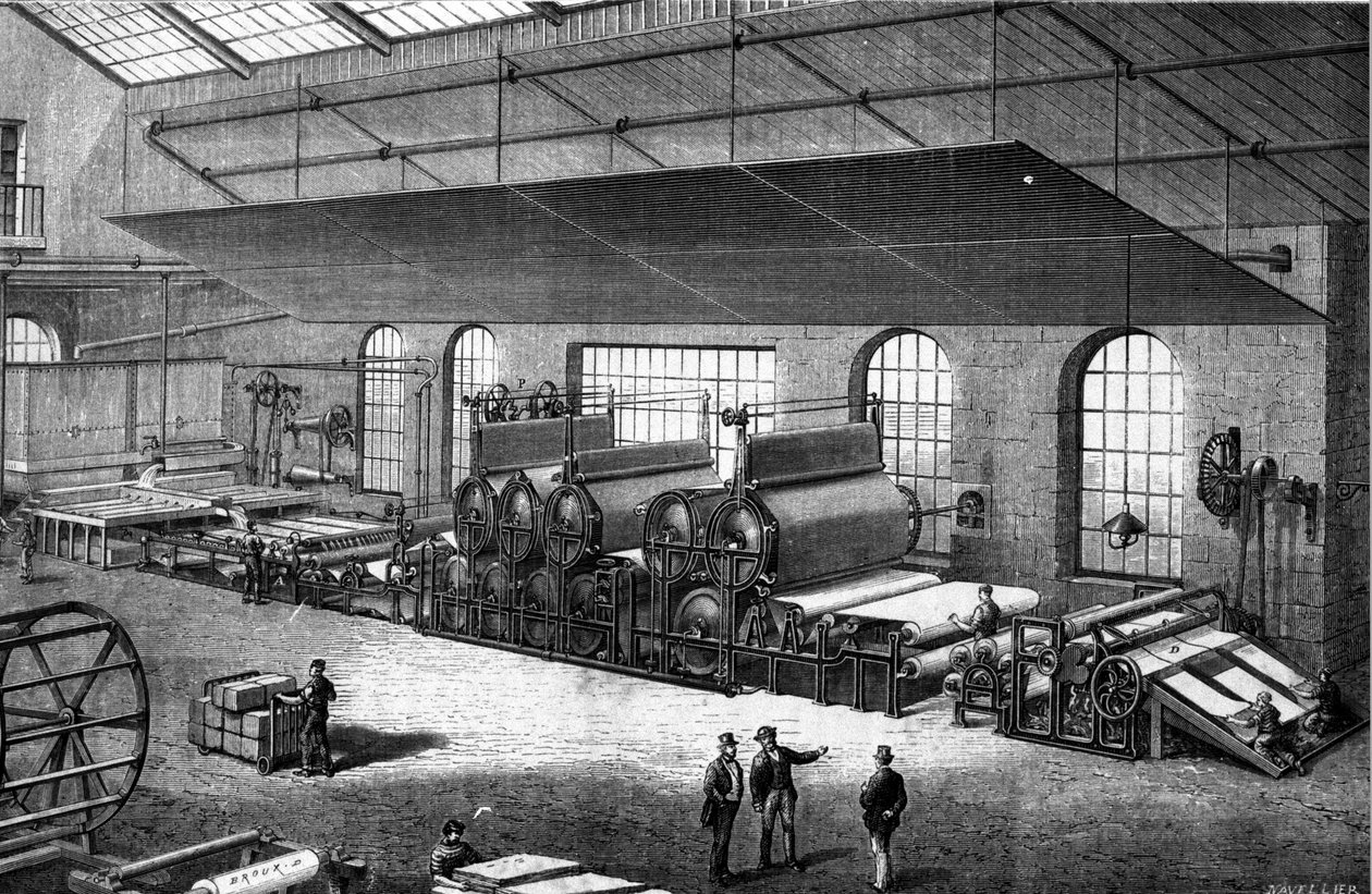 Paper making in the 19th century by Unknown artist