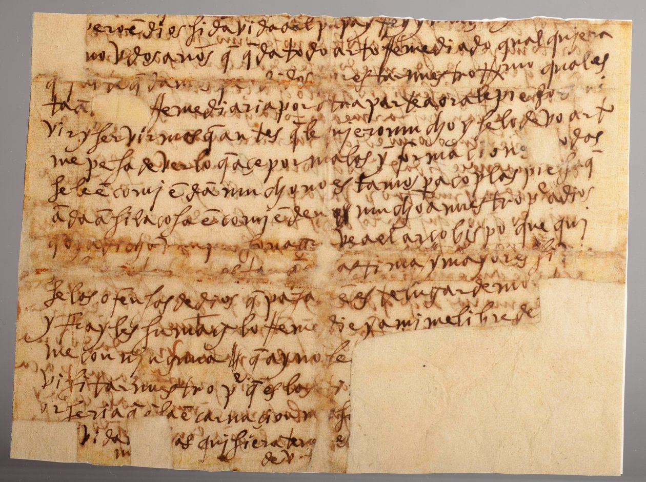 Part of a Manuscript. Letter No 96 of Saint Teresa to Her Niece Mother María Bautista. Paper. Part 1. 30th of November 1575 by Unknown artist