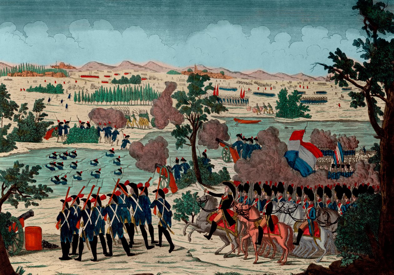 Passage of the Mincio on 11 Prairial year IV by the French Grenadiers by Unknown artist