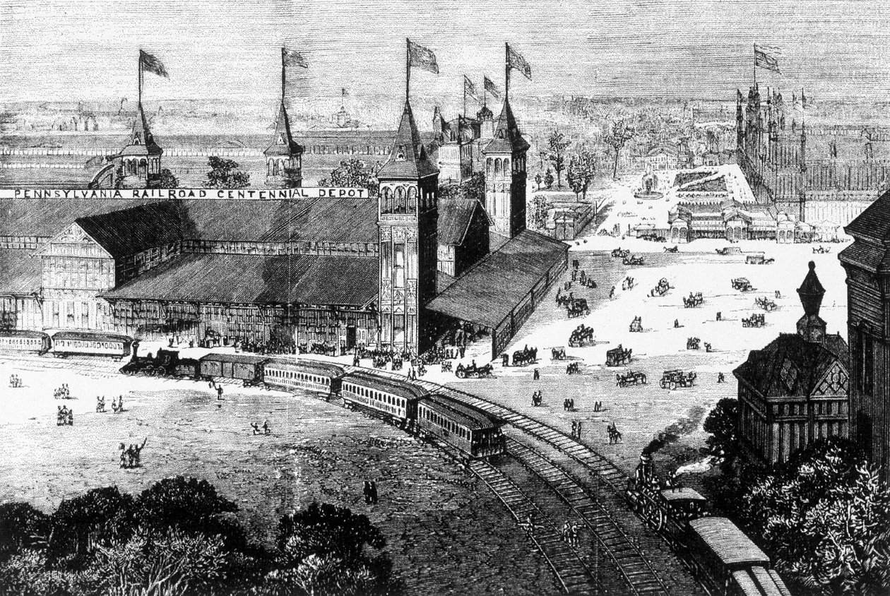 Pennsylvania Railway Station in Philadelphia by Unknown artist