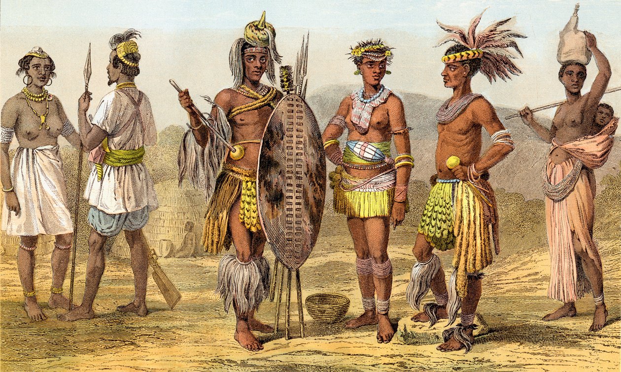 People of Ethiopian Race in the Late 19th Century, published in 1903 by Unknown artist