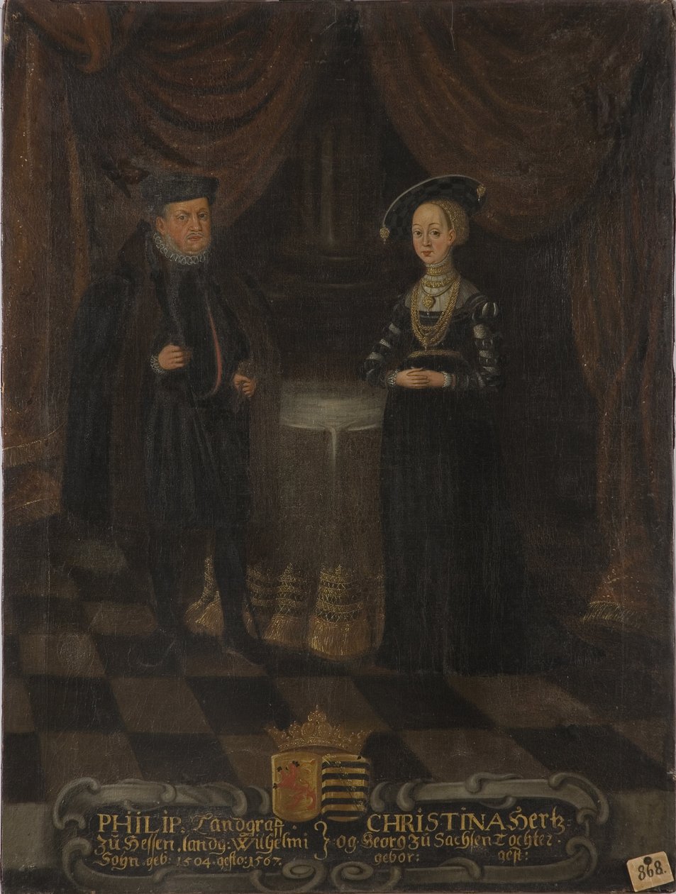 Philip I, Landgrave of Hesse (1504-1567) and Christine of Saxony (1505-1549), Landgravine of Hesse by Unknown artist