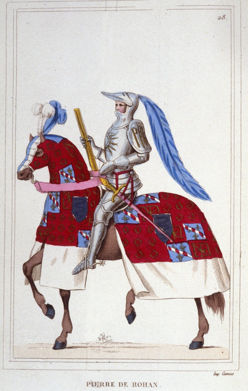 Pierre, Viscount de Rohan, Sire de Gie (1451-1513). Marshal of France. Engraving of 1830. by Unknown artist