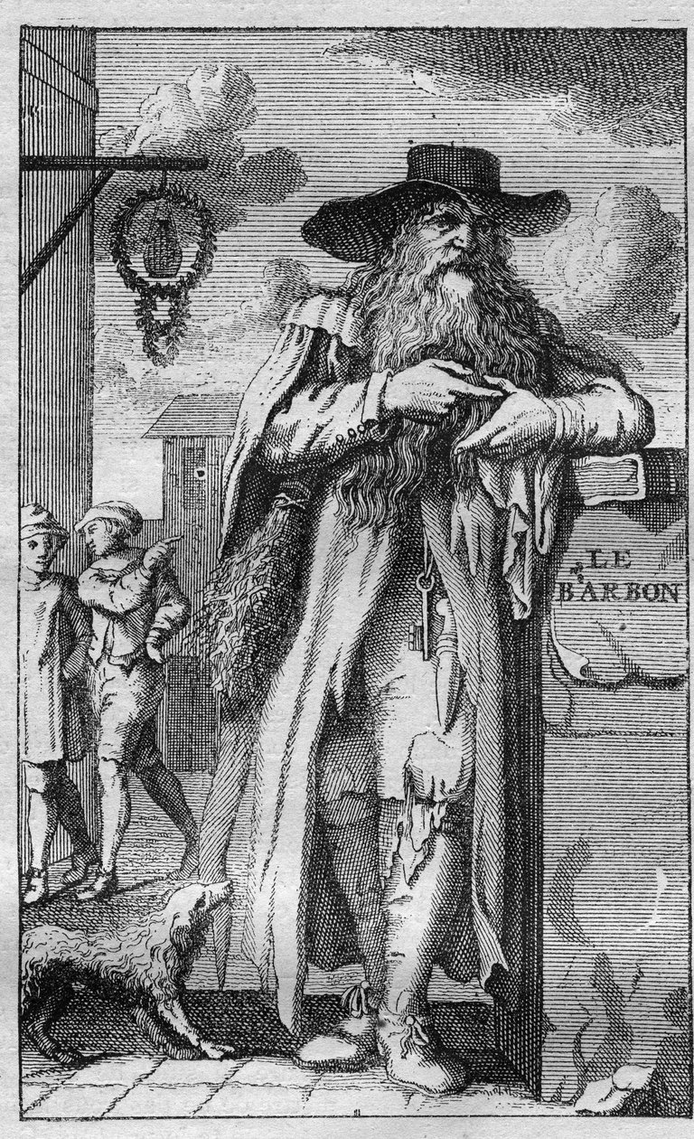 Pierre de Montmaur (1576 -1650) erudite, French poet of Latin expression - engraving by Unknown artist