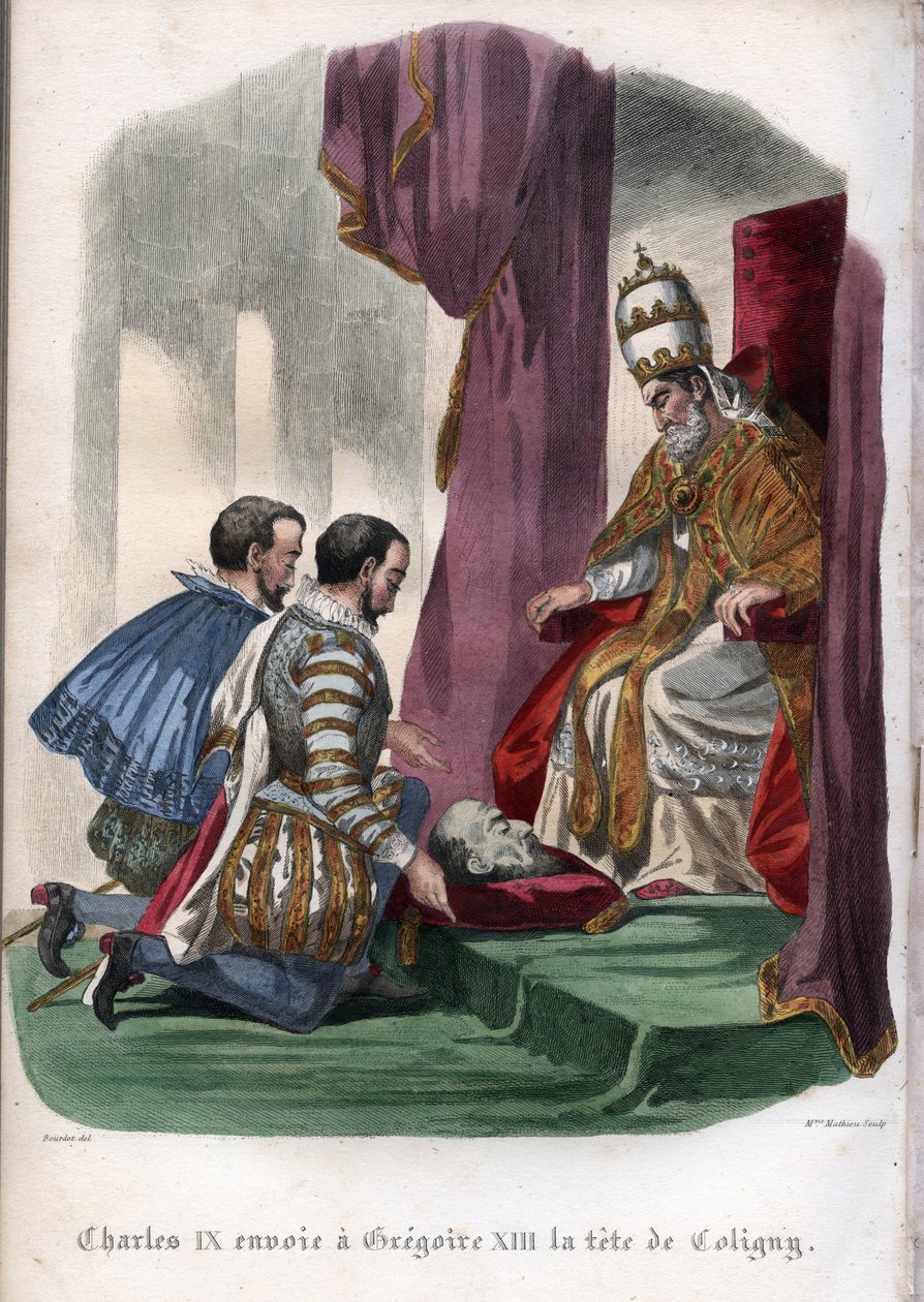 Pope Gregory XIII Receives the Head of Gaspard de Coligny by Unknown artist