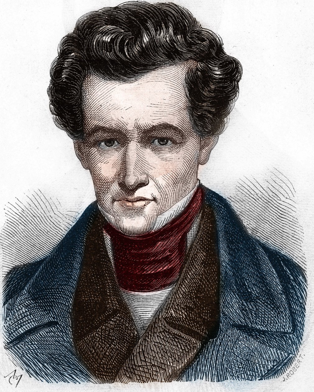Portrait of Armand Carrel (1800-1836), French Journalist by Unknown artist