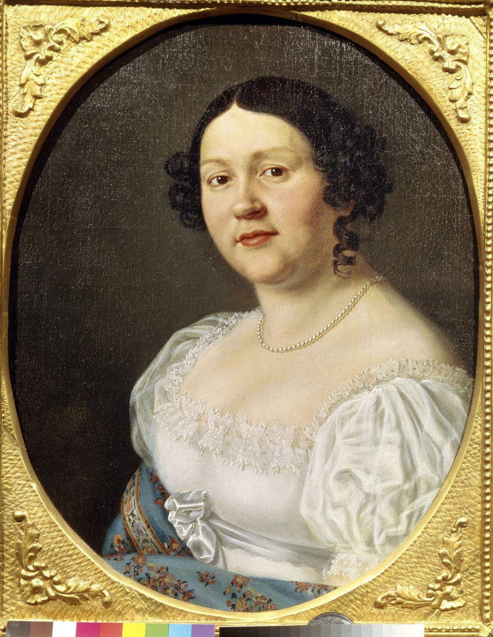 Portrait of the Opera Singer Sophia Vasilyevna Samoylova (1860-1936) by Unknown artist