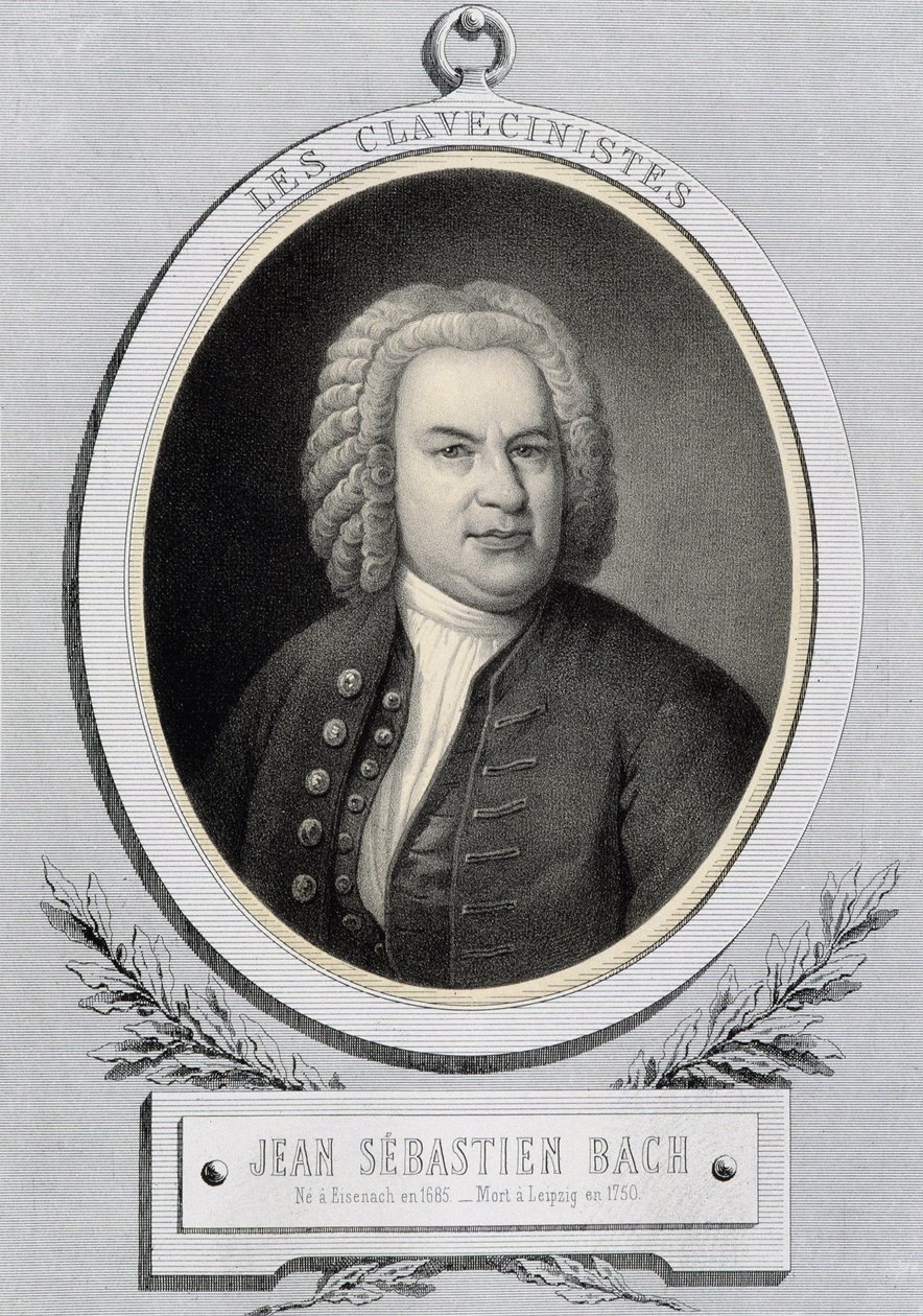 Portrait in medallion by Johann Sebastian Bach by Unknown artist