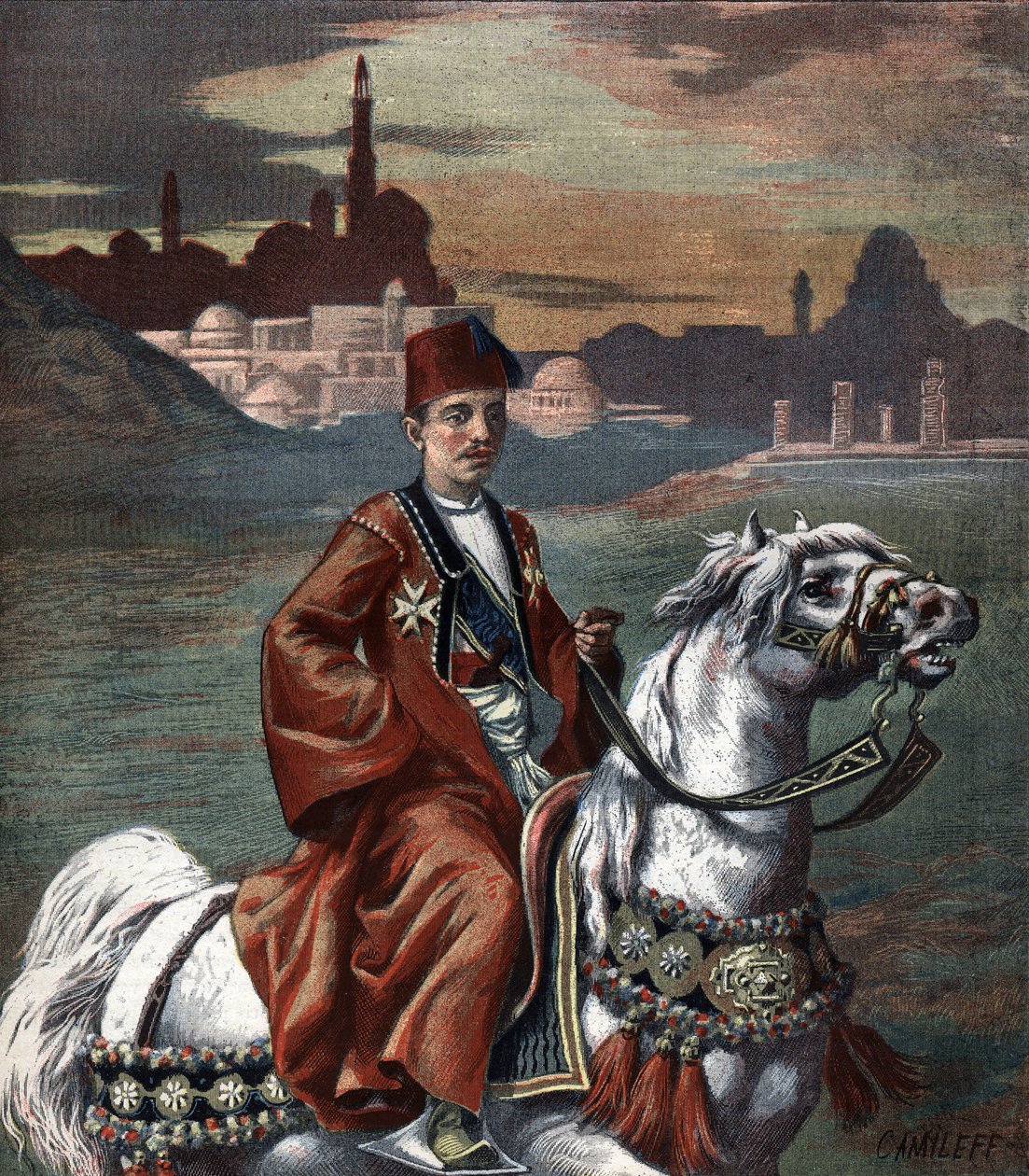 Portrait of Abbas II Hilmi khedive of Egypt from 1892 to 1914 by Unknown artist