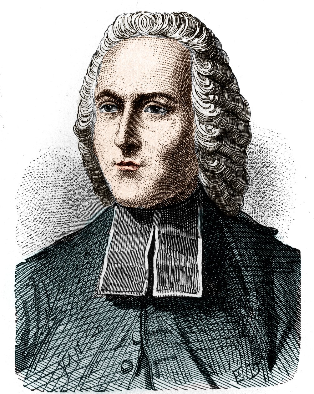 Portrait of Abbe Jean Antoine Nollet (1700 - 1770), French physicist - in 