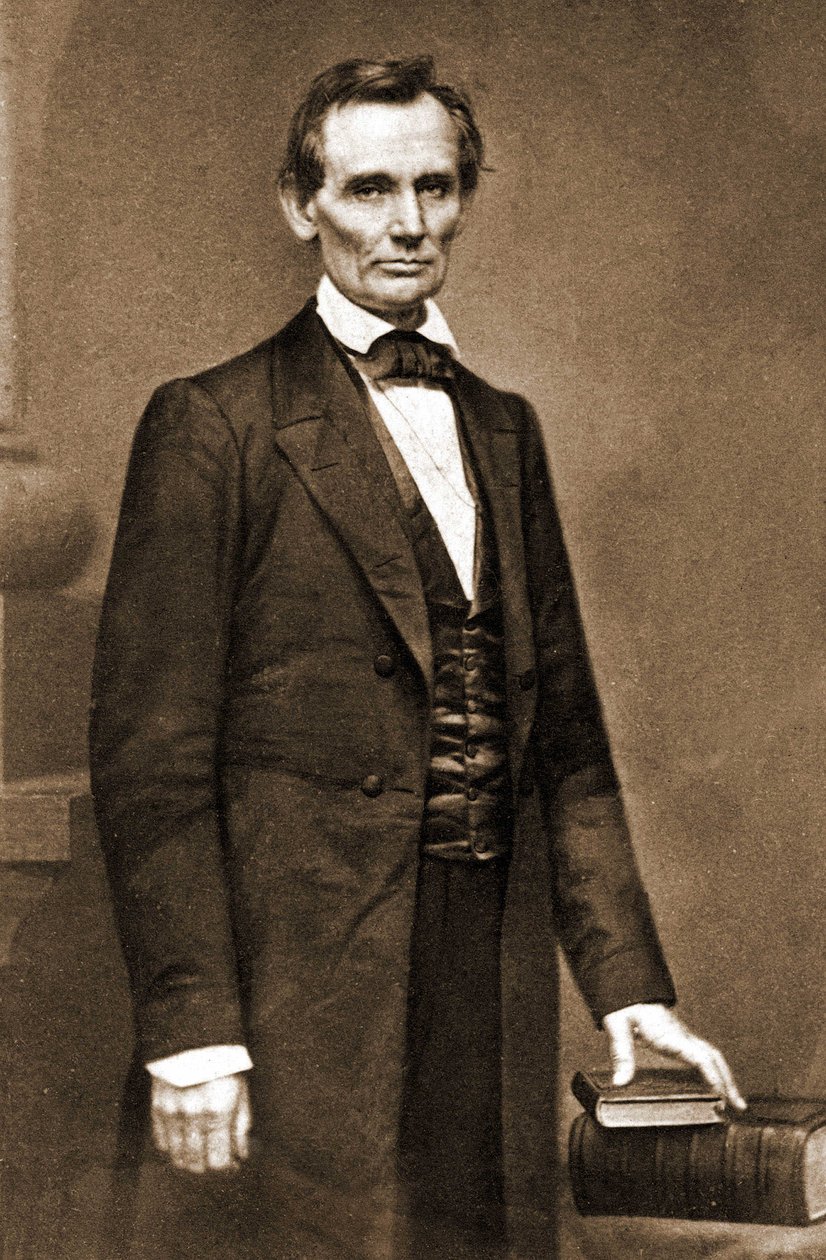 Portrait of Abraham Lincoln (1809-1865), President of the United States from 1861 to 1865 by Unknown artist