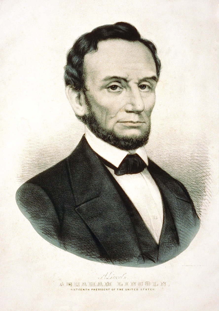 Portrait of Abraham Lincoln. American statesman (1809 to 1865) by Unknown artist
