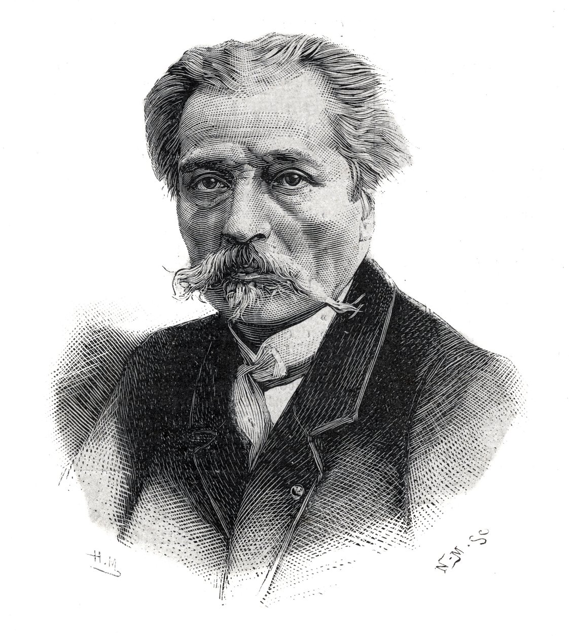 Portrait of Aime Millet, French sculptor, engraver, medallist and painter (1819-1891) by Unknown artist