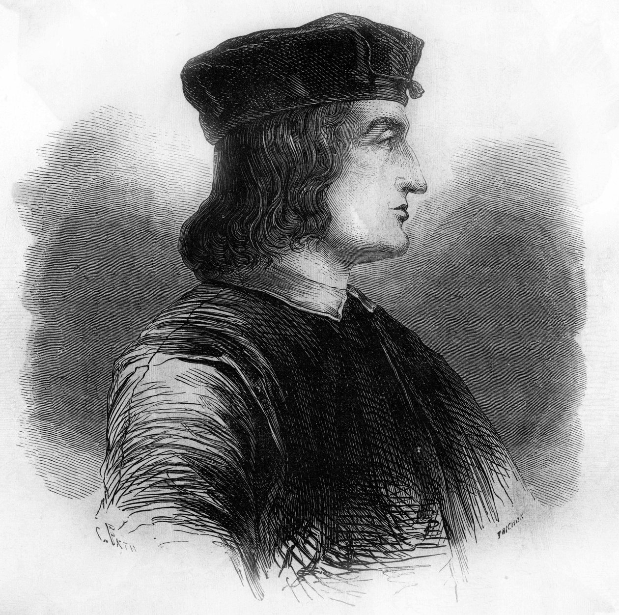 Portrait of Aldo Manuzio (Alde Manuce) (1449 - 1515). by Unknown artist