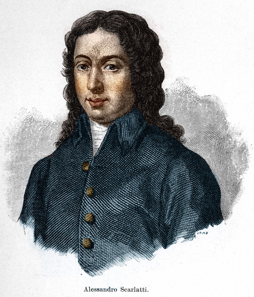 Portrait of Alessandro Scarlatti (1660 - 1725), Italian Composer by Unknown artist