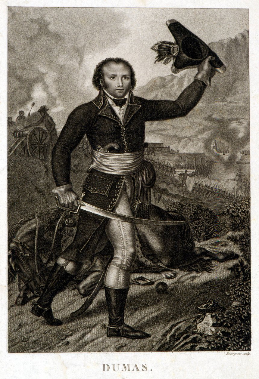 Portrait of Alexandre Davy Dumas (1762-1806), father of Alexandre Dumas by Unknown artist