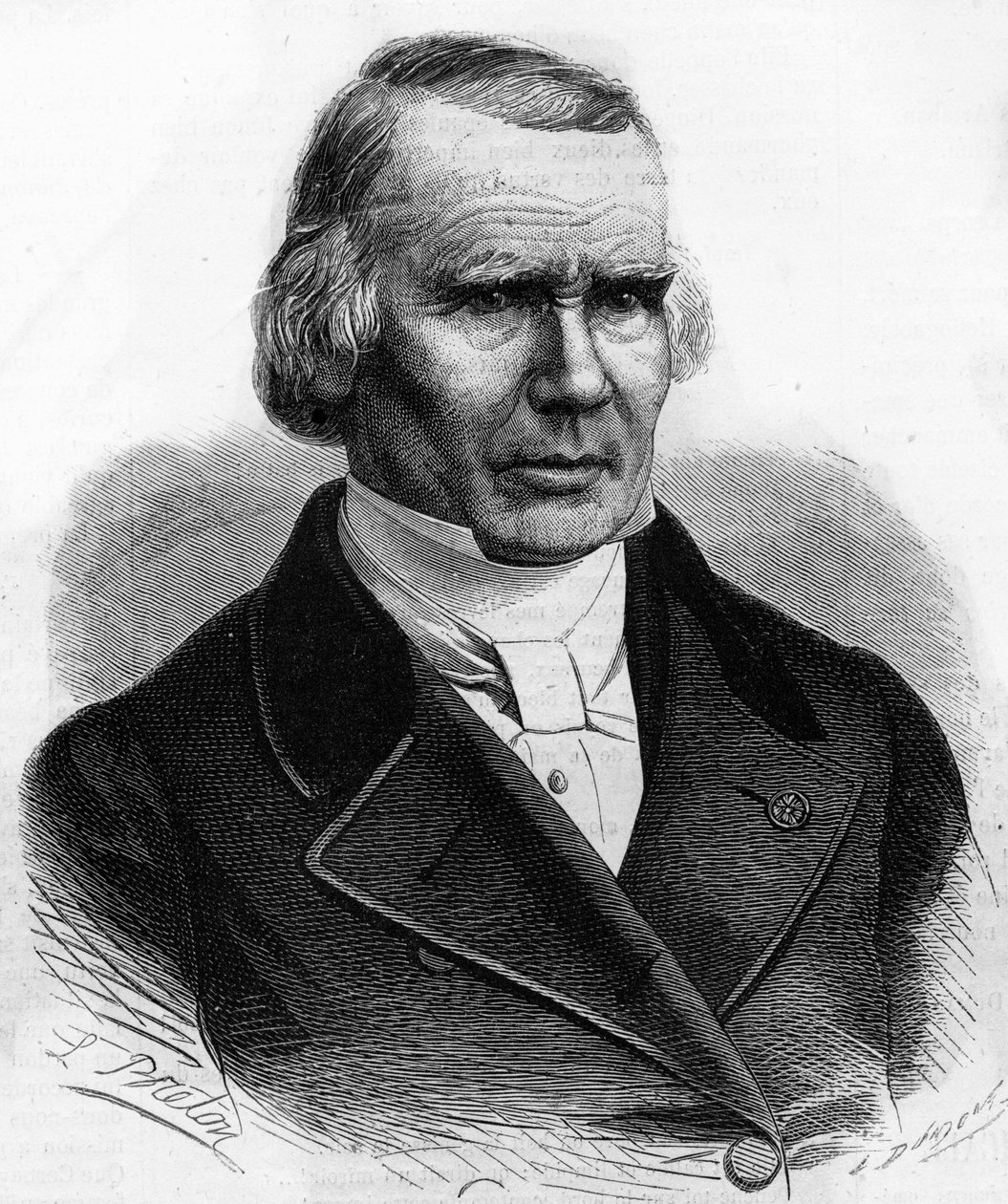 Portrait of Alfred Louis Marie Velpeau, French surgeon (1795 - 1867) by Unknown artist