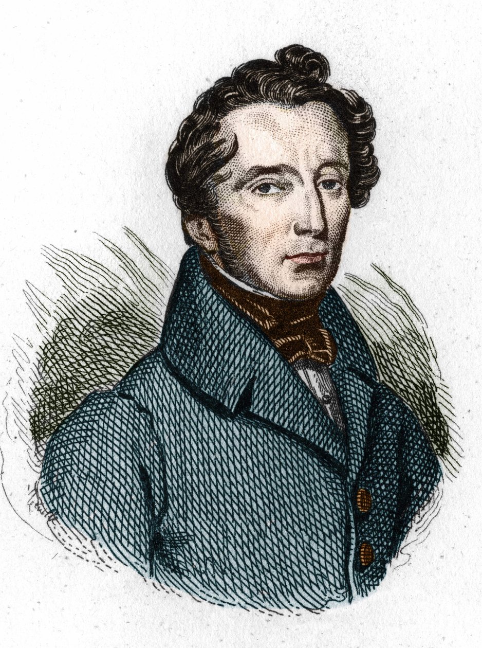 Portrait of Alphonse de Lamartine (1790-1869) by Unknown artist