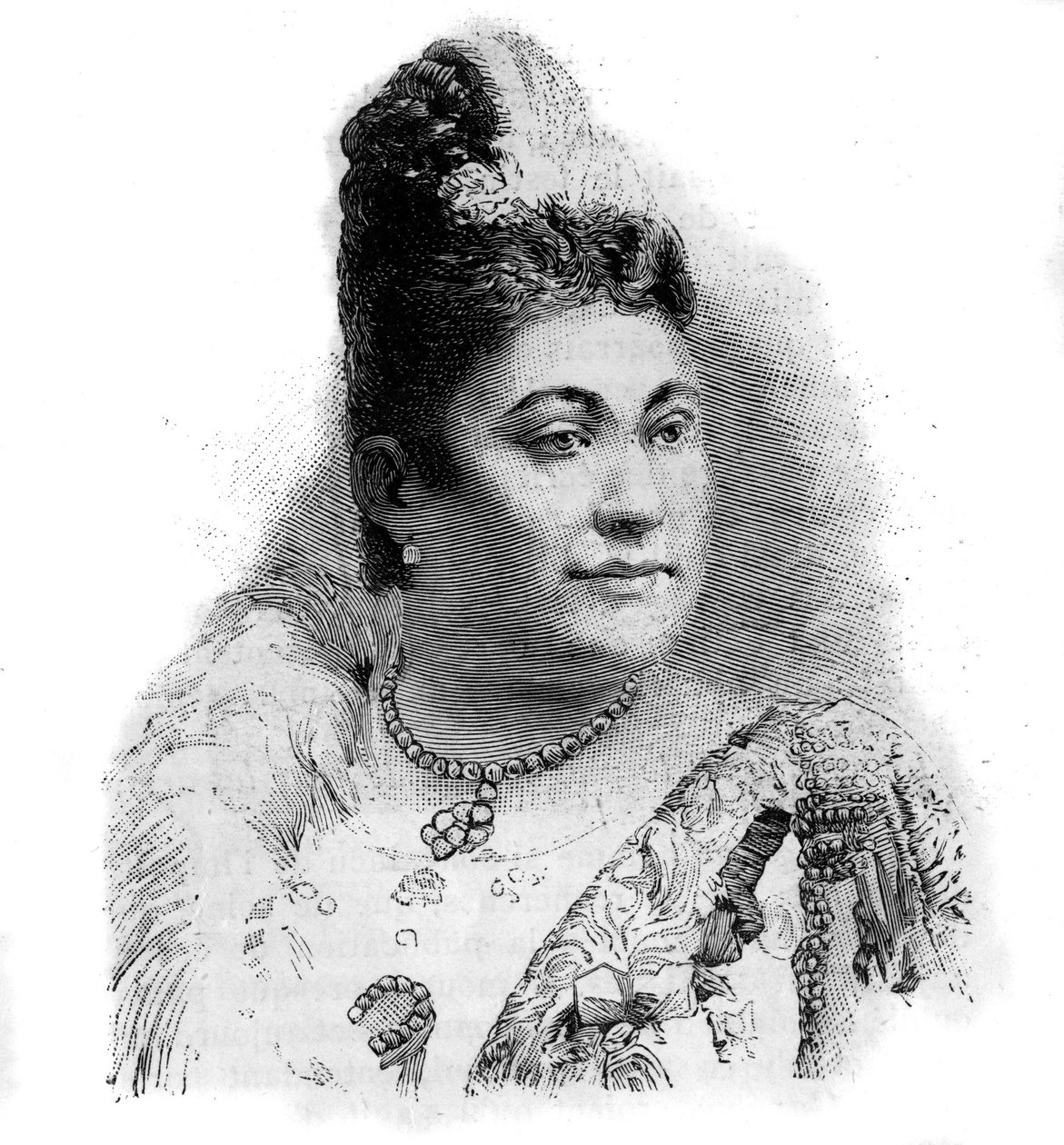 Portrait of Amalie Friedrich Materna, Austrian soprano (1844-1918) by Unknown artist