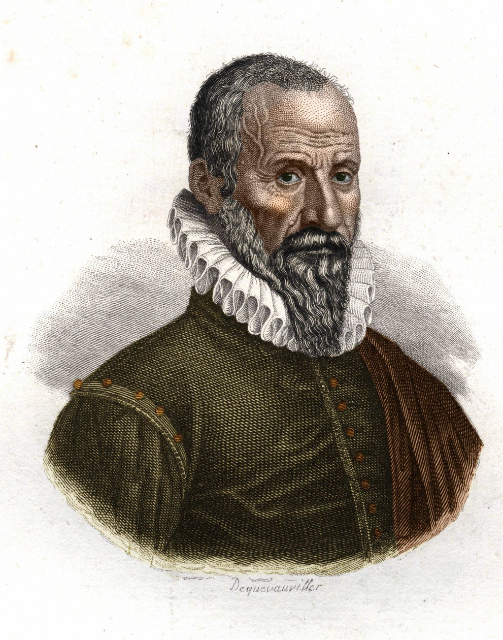 Portrait of Ambroise Paré (1509-1590), French surgeon by Unknown artist