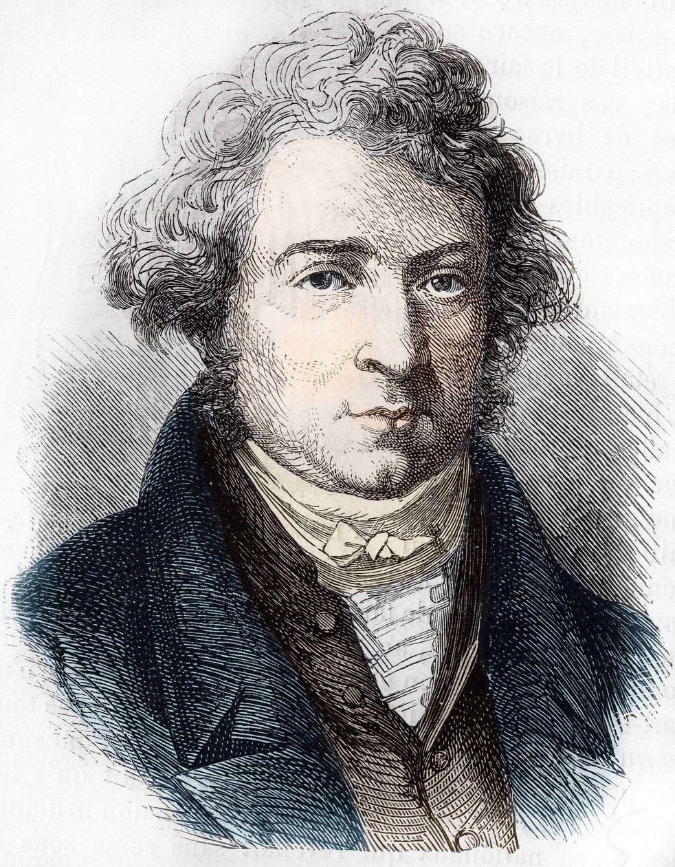 Portrait of André Marie Ampère (1775-1836), French physicist by Unknown artist