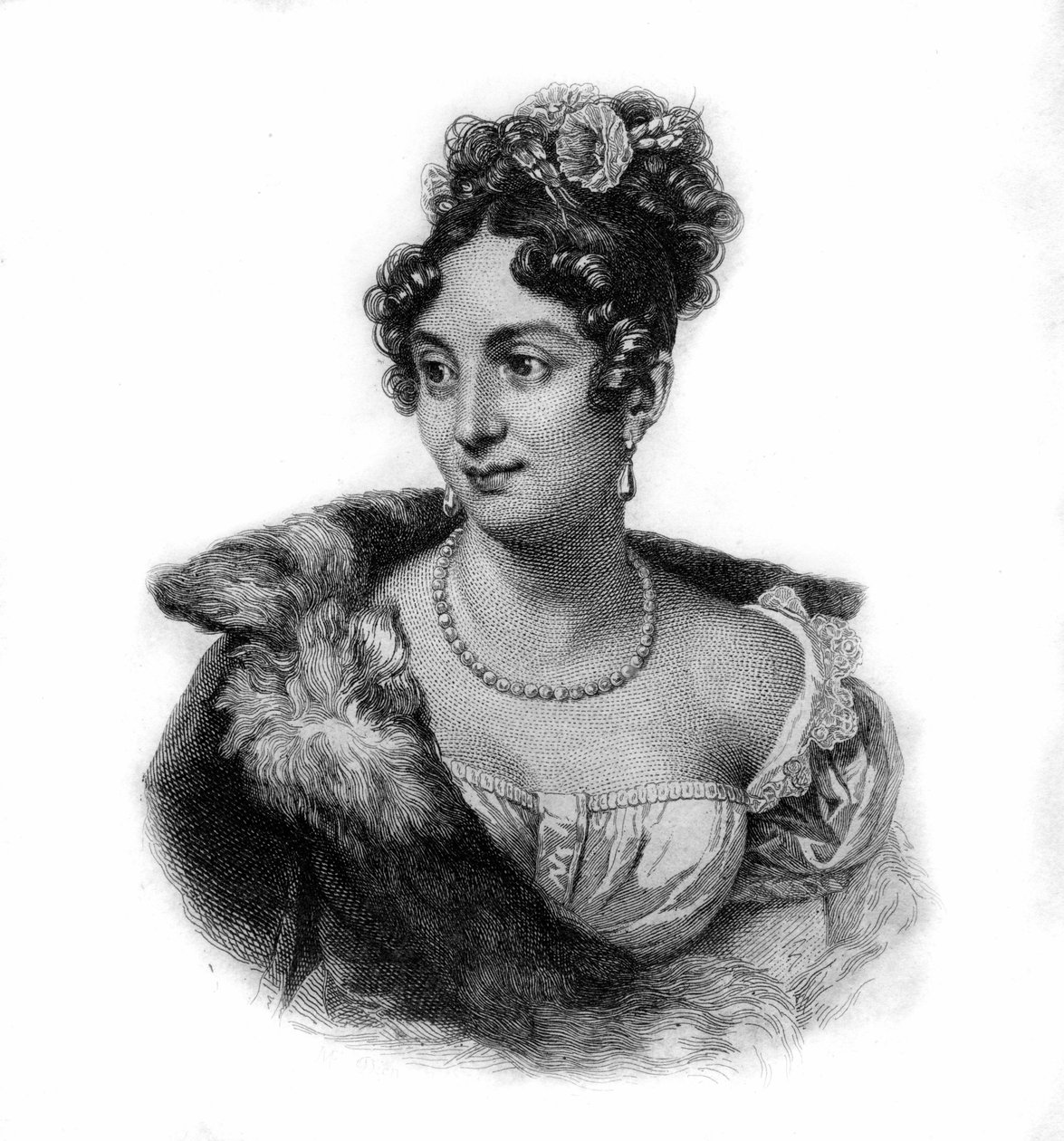 Portrait of Anne Boutet, Known as Mademoiselle Mars, French Actor by Unknown artist
