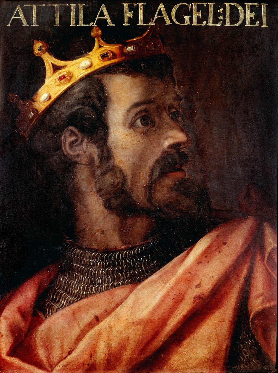 Portrait of Attila, King of the Huns by Unknown artist