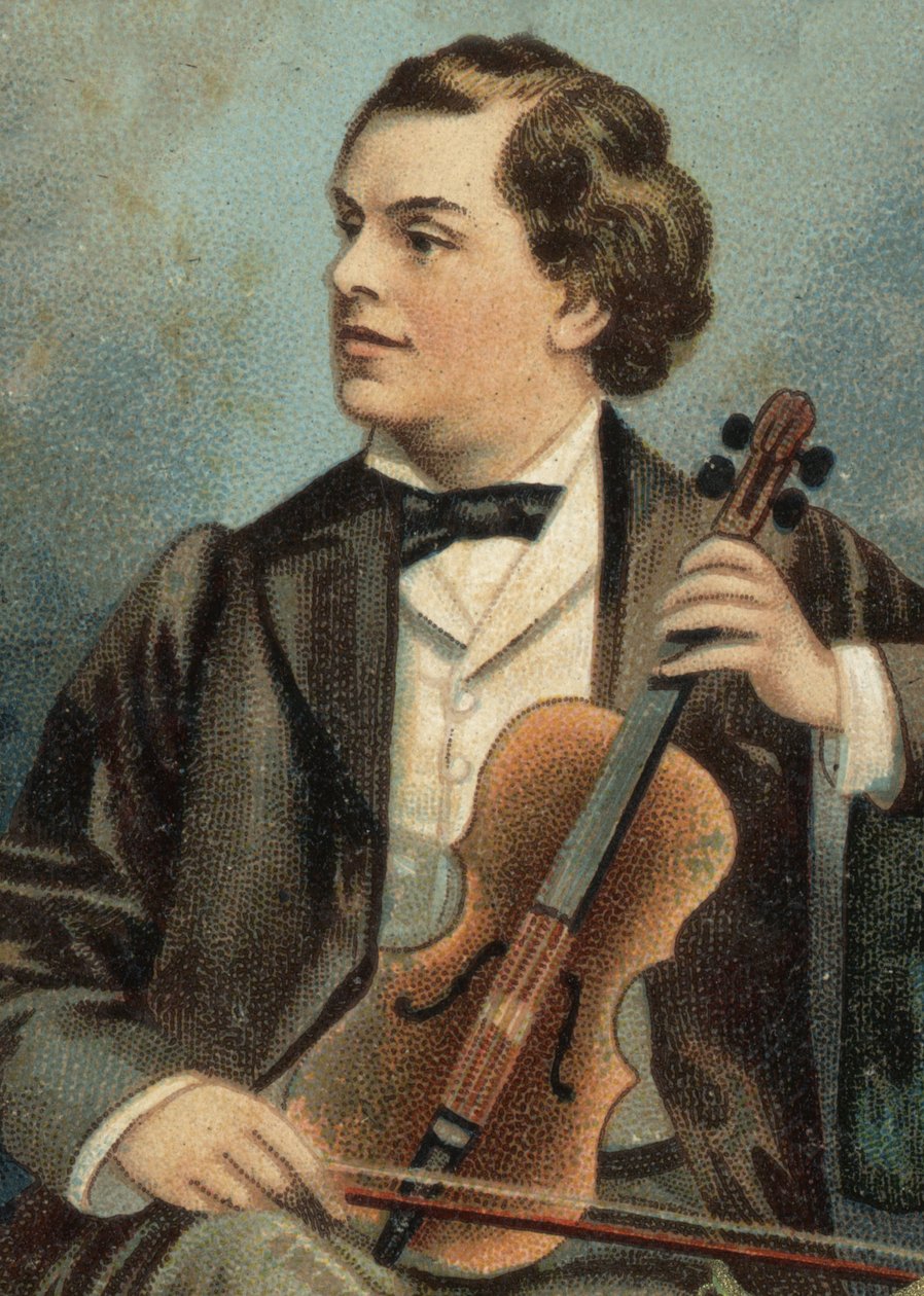 Portrait of August Wilhemj, German violinist by Unknown artist
