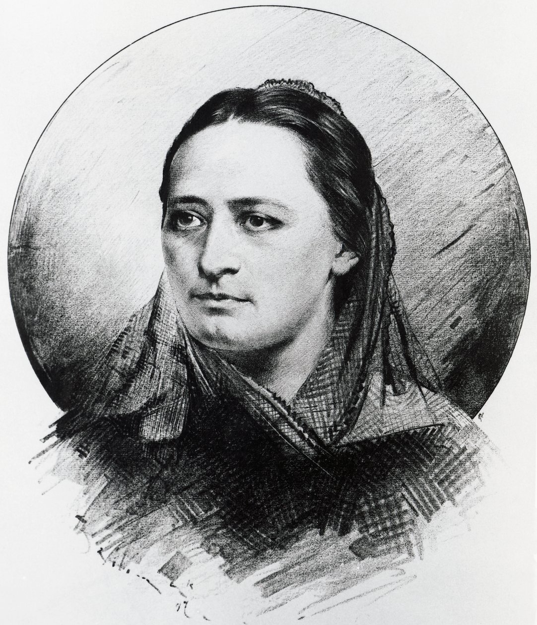 Portrait of Bozena Nemcova by Unknown artist