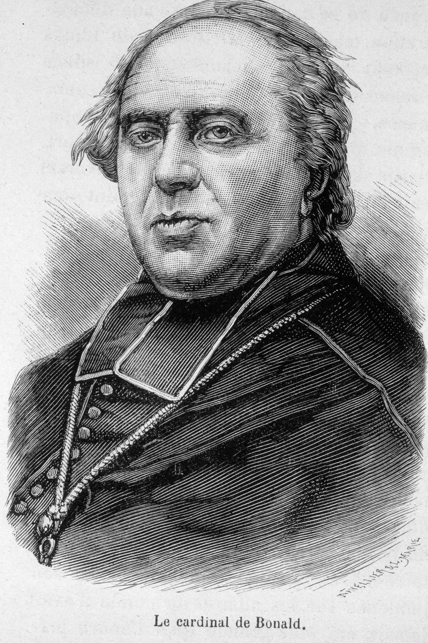 Portrait of Cardinal Bonald by Unknown artist