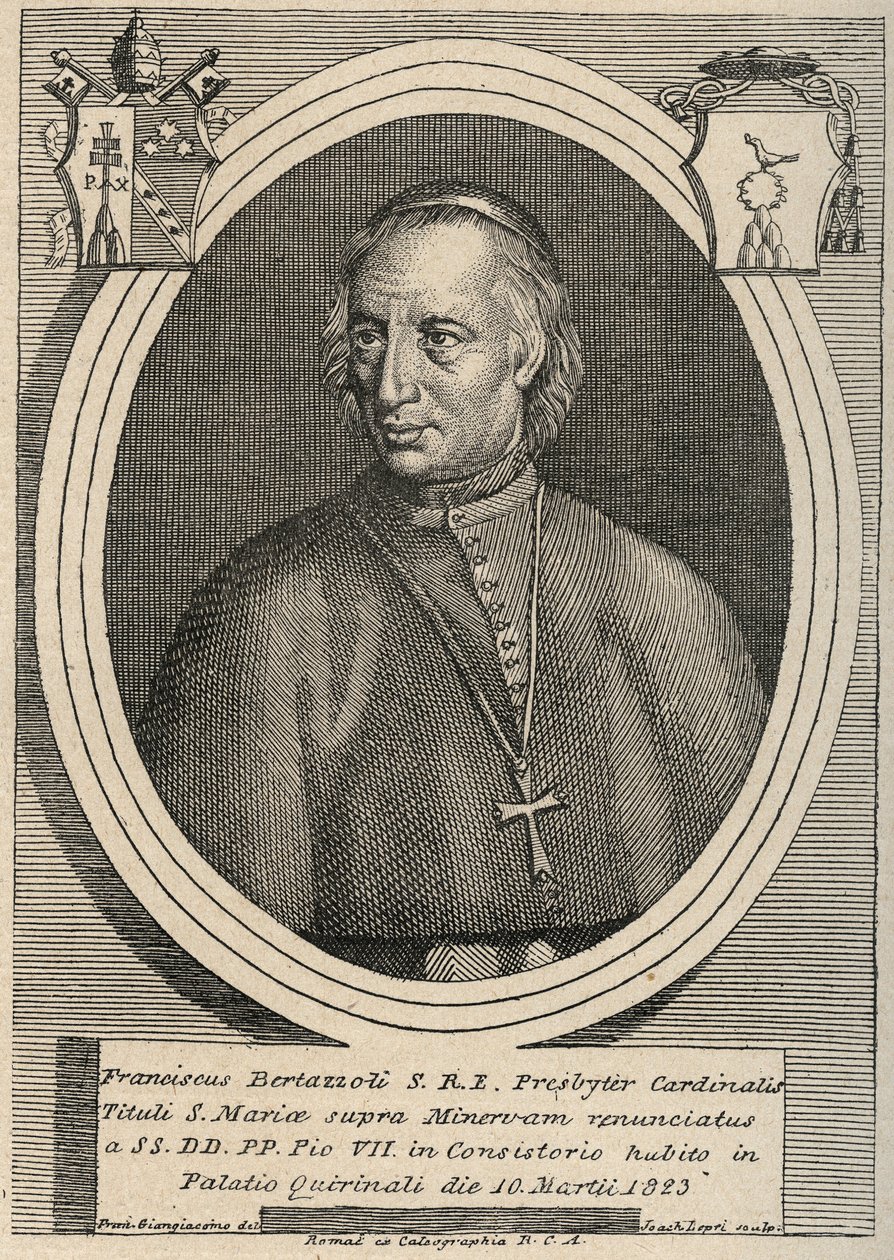 Portrait of Cardinal Francesco Bertazzoli (1754-1830) by Unknown artist