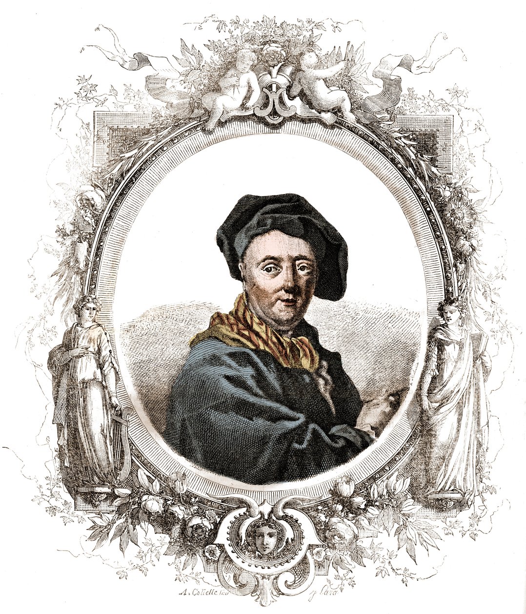Portrait of Carle Van Loo, French Painter by Unknown artist