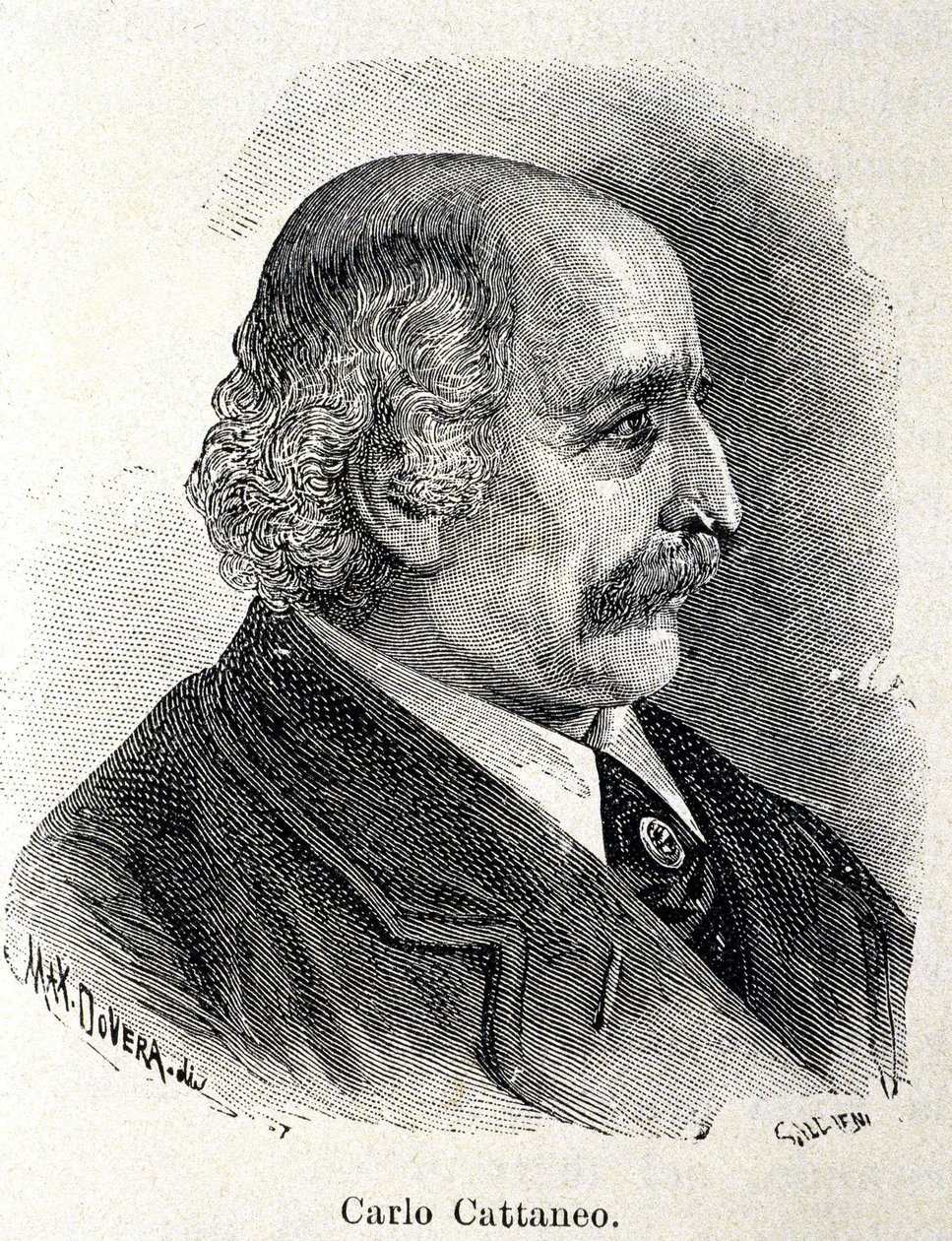 Portrait of Carlo Cattaneo (1801-1869) by Unknown artist