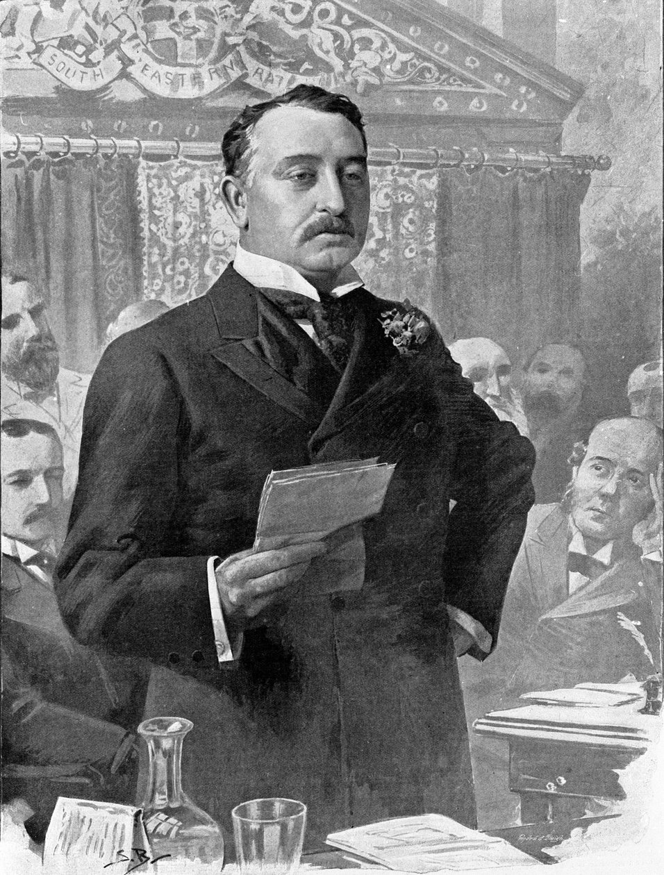 Portrait of Cecil John Rhodes (1853-1902), British Businessman and Colonial Administrator by Unknown artist