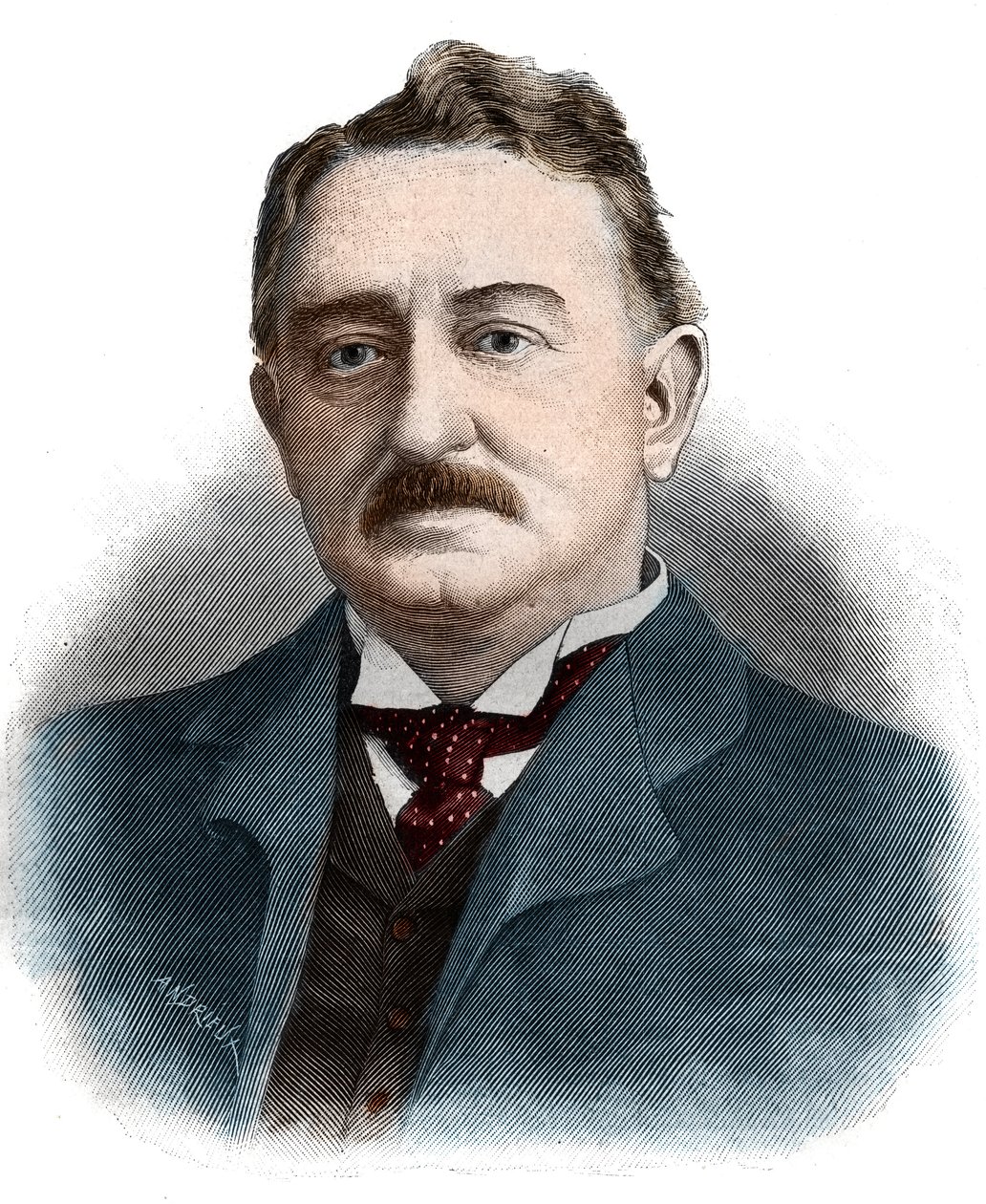 Portrait of Cecil John Rhodes (1853-1902) British businessman and colonial administrator. by Unknown artist