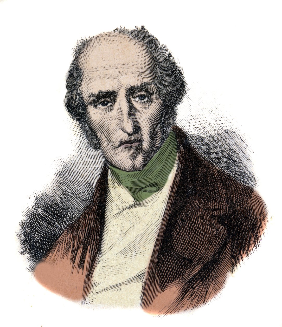 Portrait of Charles Fourier (1772 - 1837), French socialist theorist by Unknown artist
