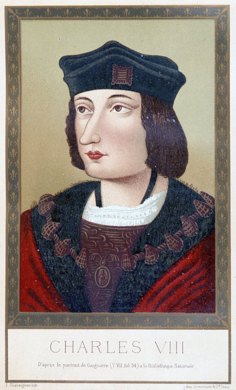 Portrait of Charles VIII (1470 - 1498) - in 