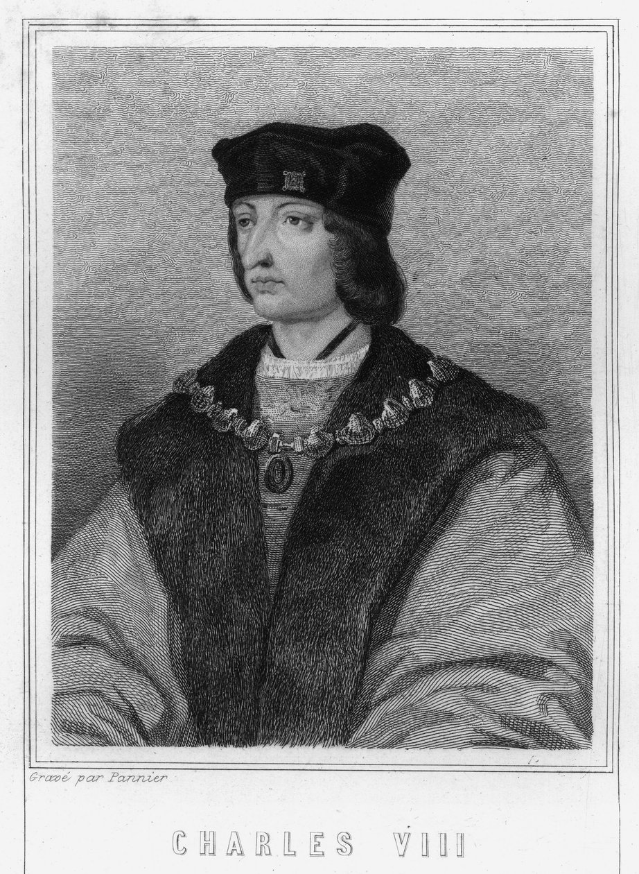 Portrait of Charles VIII (1470 - 1498), King of France - in 