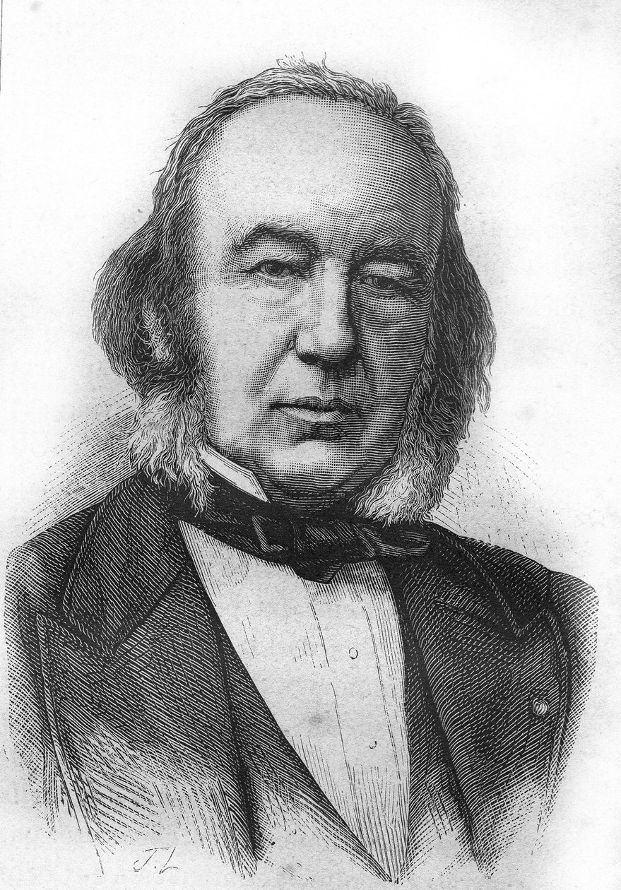 Portrait of Claude Bernard, French physiologist - in 