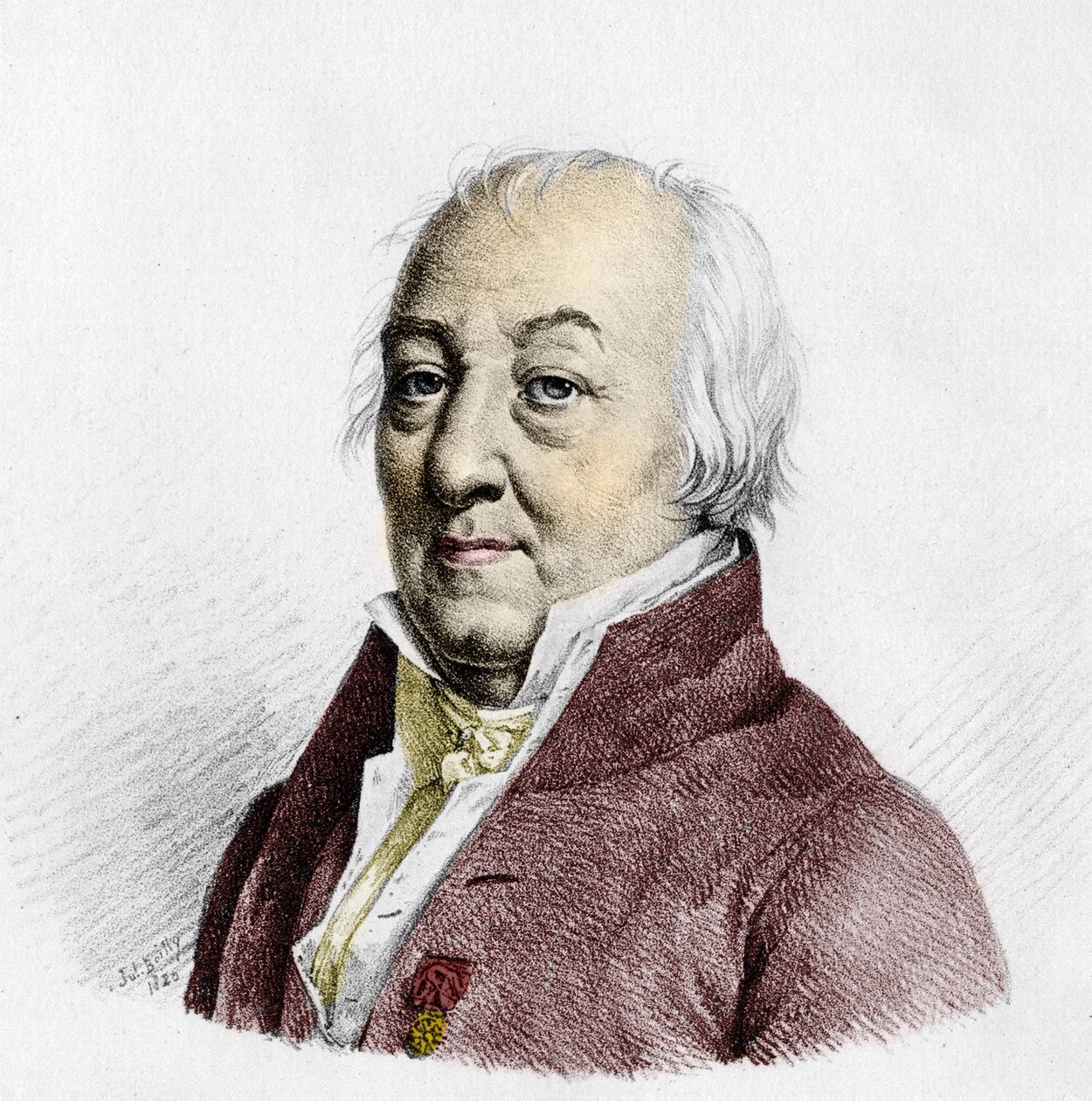 Portrait of Claude Louis, Count Berthollet (1748-1822), French chemist. Engraving of 1820 by Unknown artist