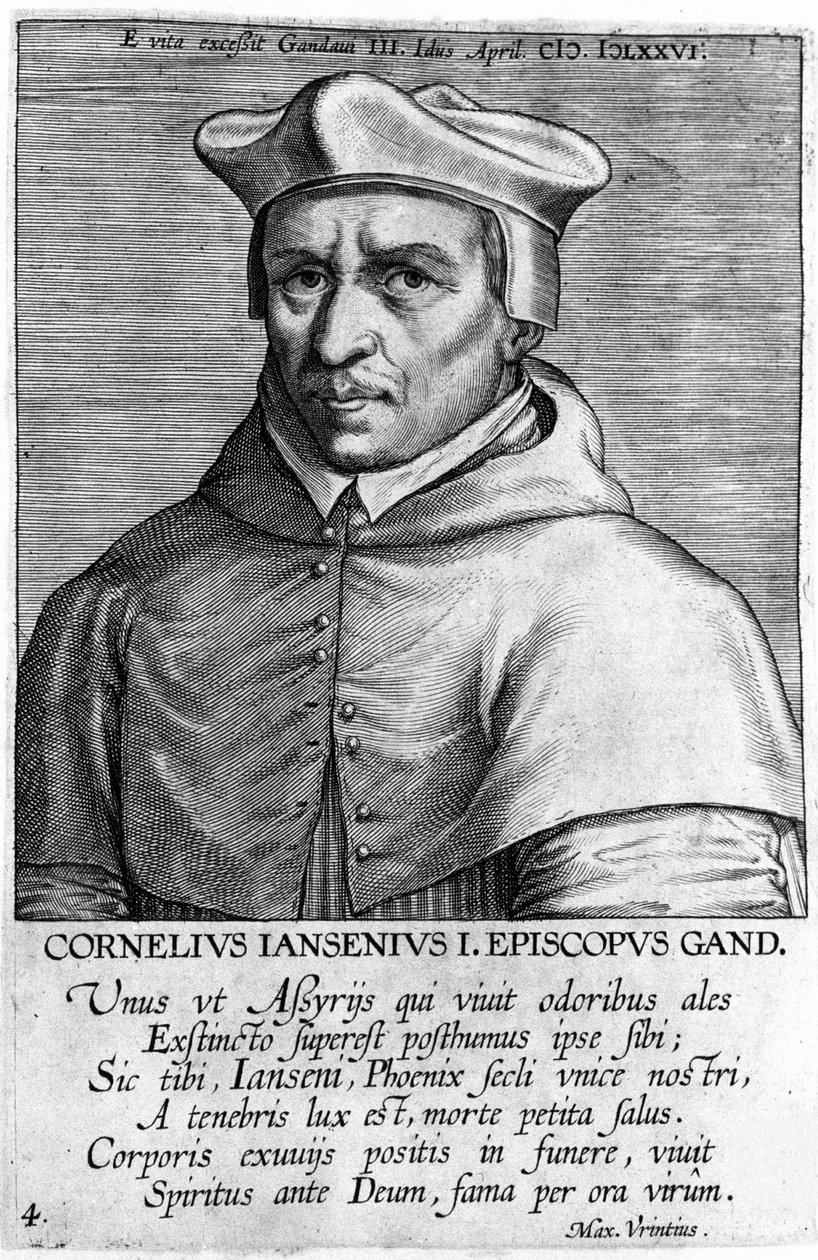 Portrait of Cornelius Jansen, dit Jansenius, founder of Jansenism. by Unknown artist