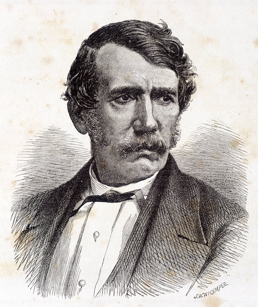 Portrait of David Livingstone, British missionary and explorer (1813-1873) - in 
