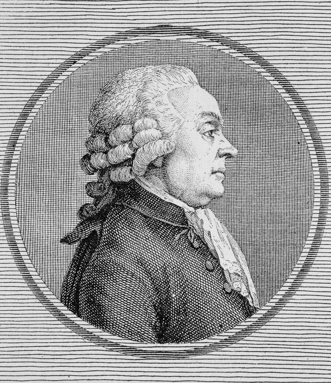 Portrait of Dionis du Séjour (1734 -?). Engraving of the end of the 19th century in 