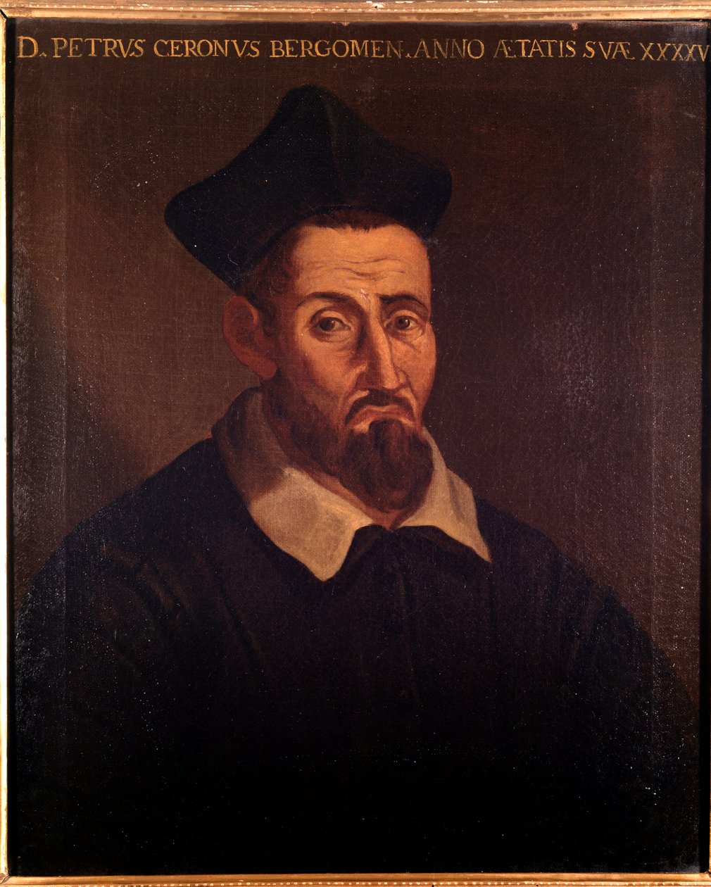 Portrait of Domenico Pietro Ceron, Italian music theorist, singer and priest by Unknown artist