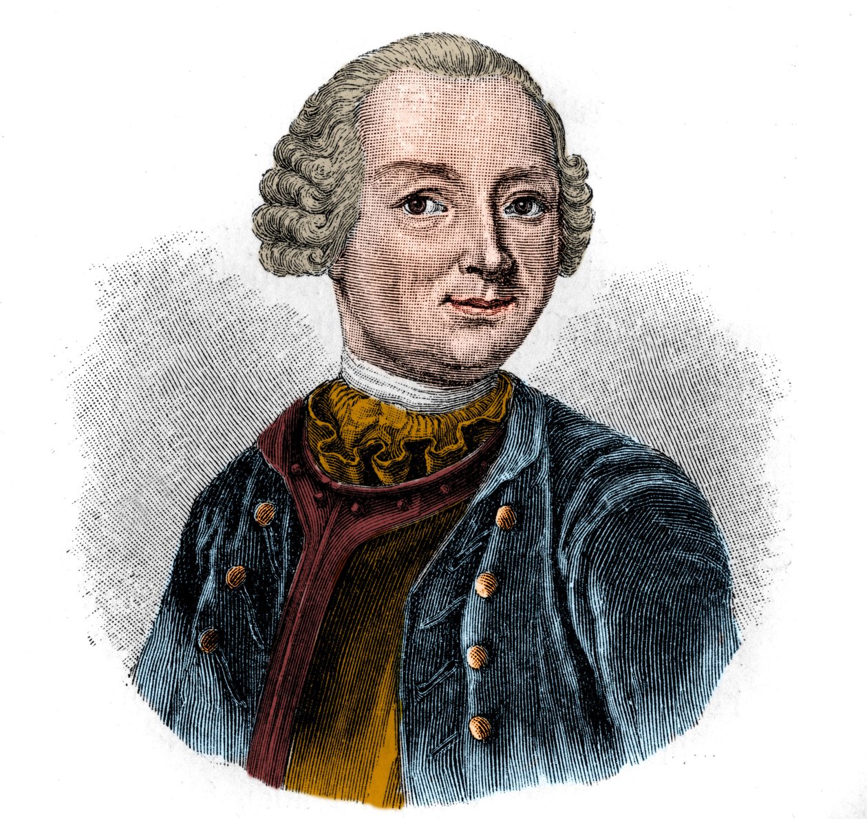 Portrait of Ewald Christian von Kleist (1715-1759) German poet. by Unknown artist